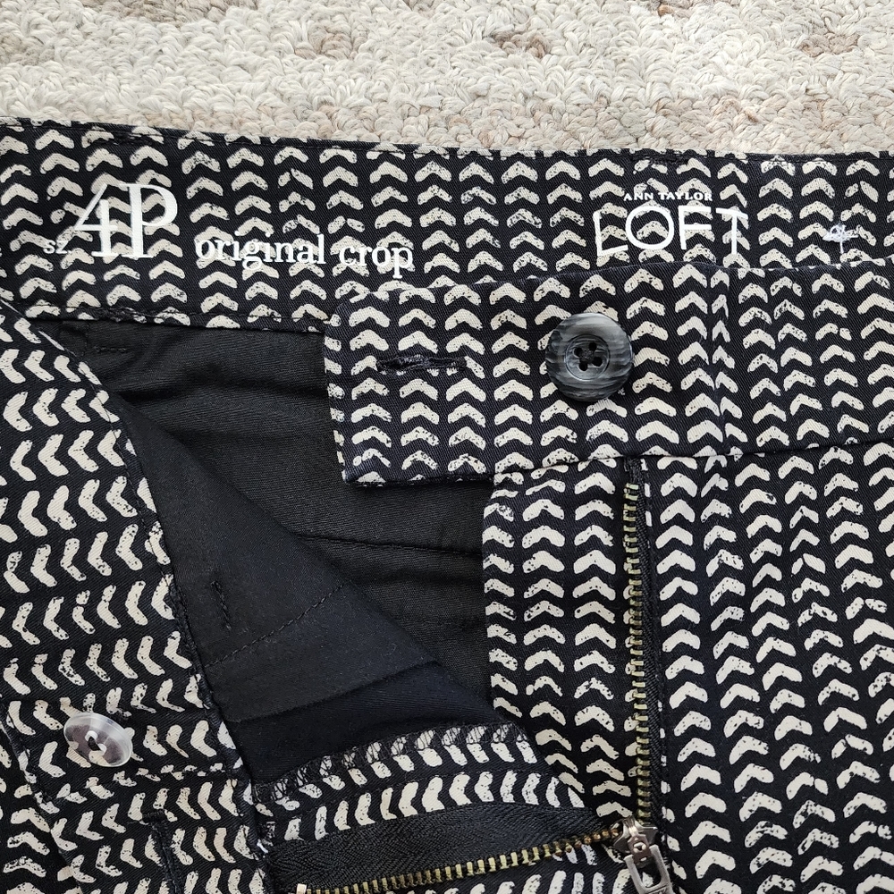 Loft Original Crop Patterned Pants - image 7
